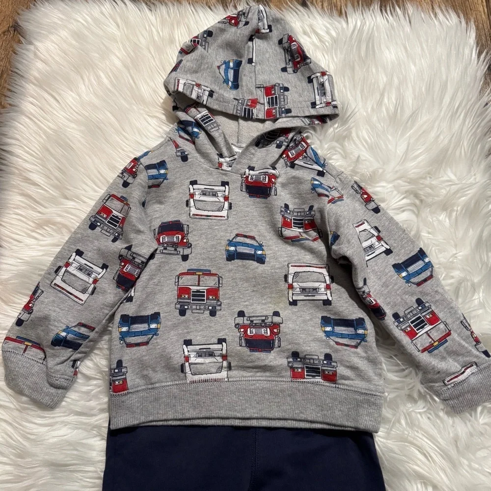 Carter’s Baby Boy Vehicle 2 Piece‎ Matching Set Size 24 Months